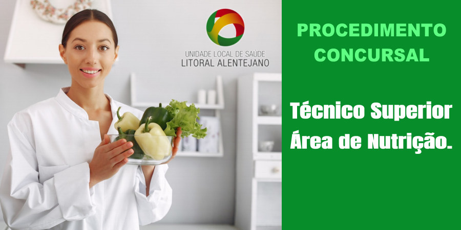 Procedimento concursal para contratação e constituição de reserva de Recrutamento de Técnico Superior, área de Nutrição